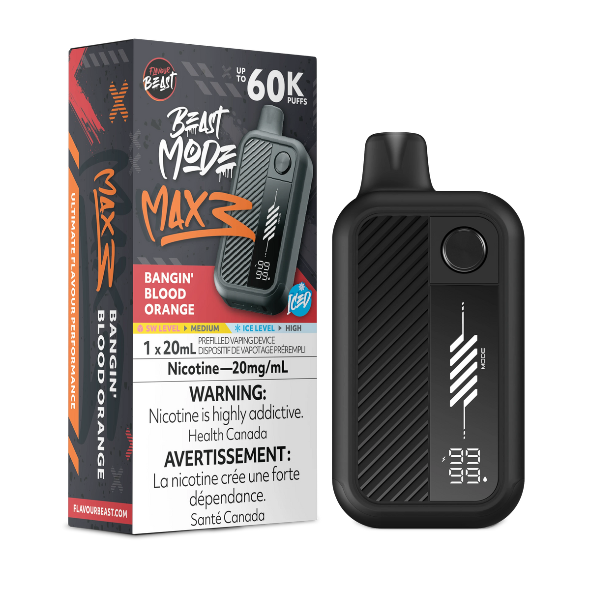Beast Mode Max 3 60K - Bangin Blood Orange