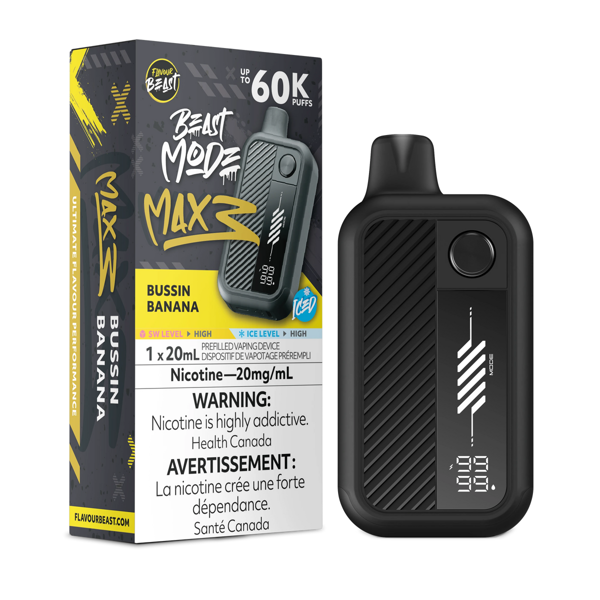 Beast Mode Max 3 60K - Bussin Banana Iced