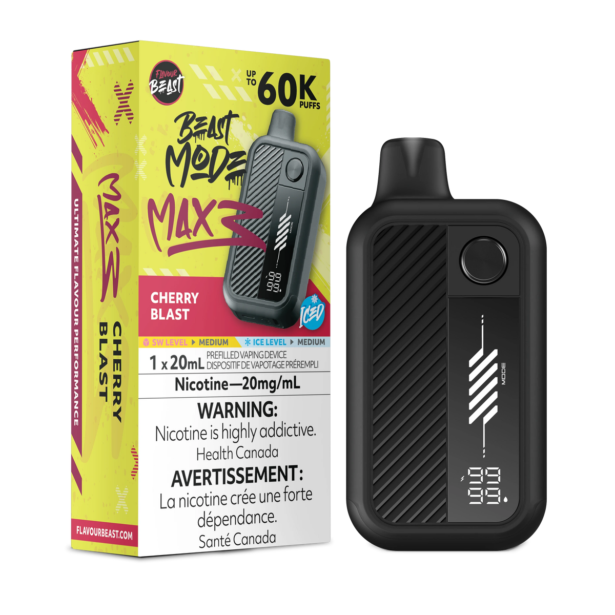 Beast Mode Max 3 60K - Cherry Blast