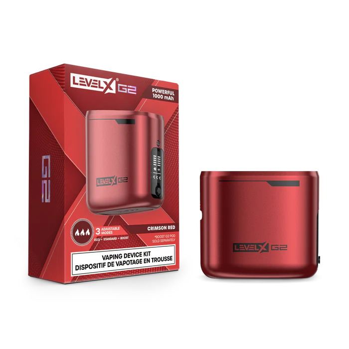 Level X Refillable Dual Coil Pod Kit - Crimson Red