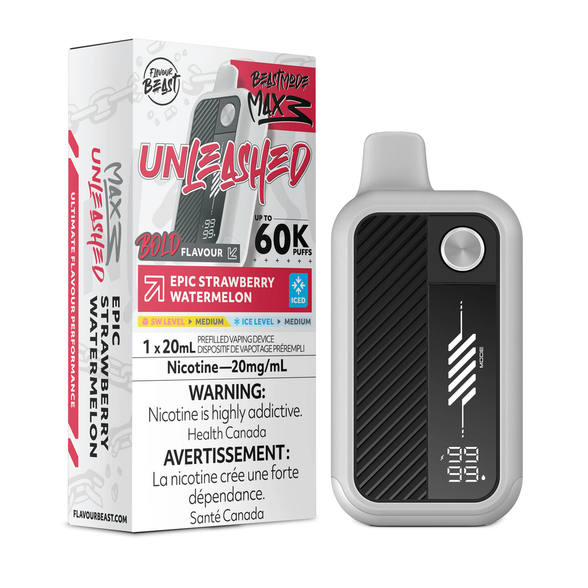 Beast Mode Max 3 60K - Epic Strawberry Watermelon