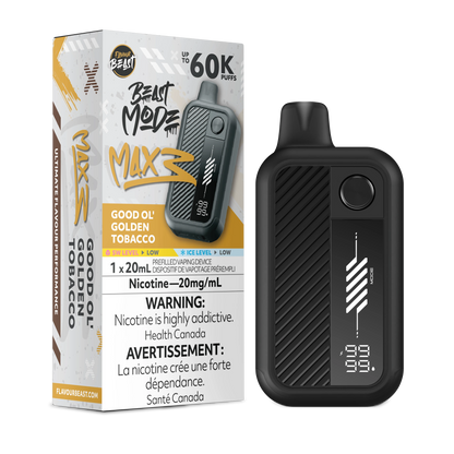 Beast Mode Max 3 60K - Good Ol Golden Tobacco