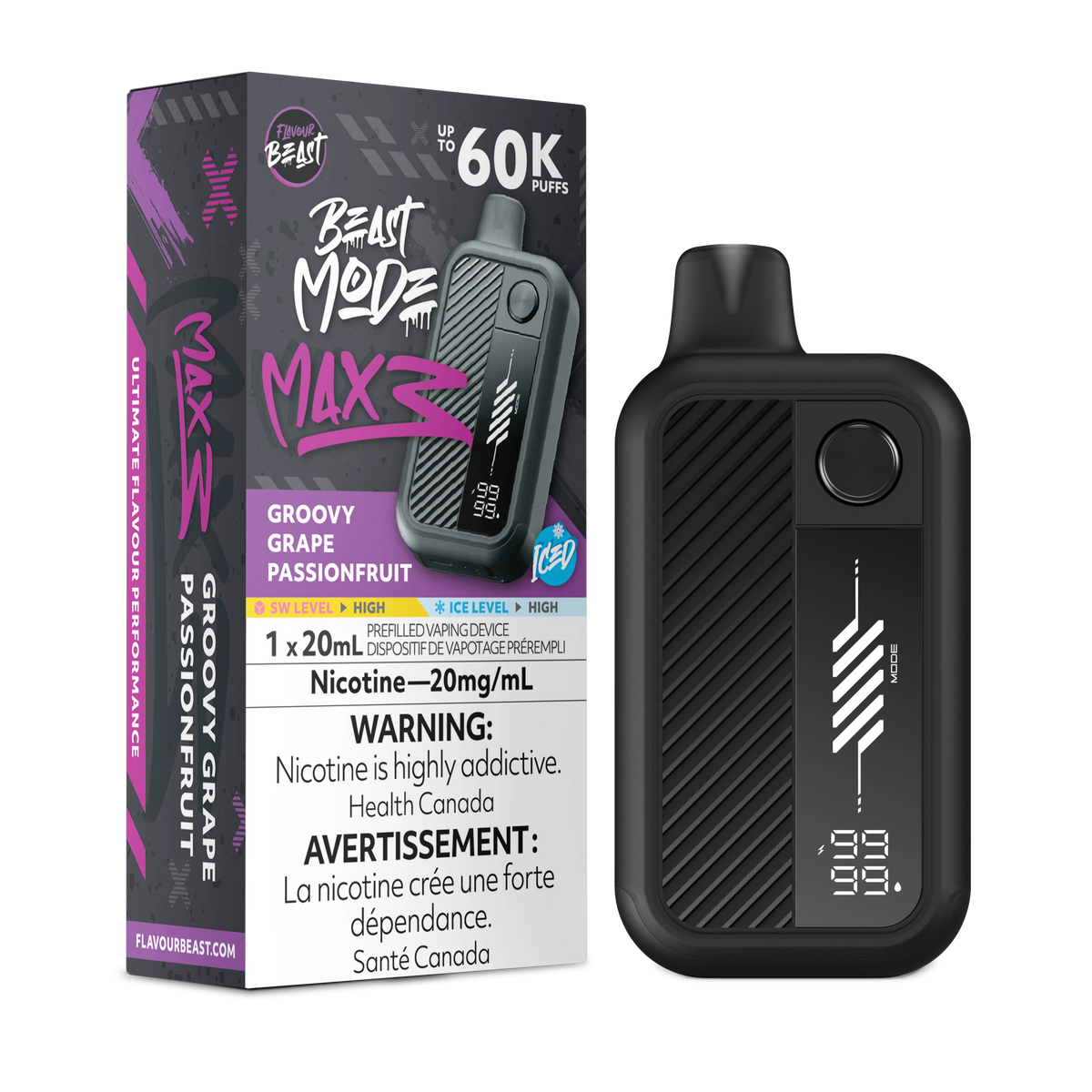 Beast Mode Max 3 60K - Groovy Grape Passionfruit