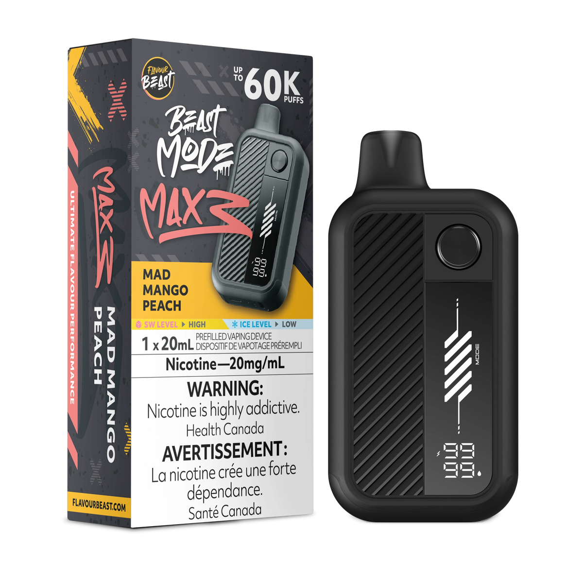 Beast Mode Max 3 60K - Mad Mango Peach
