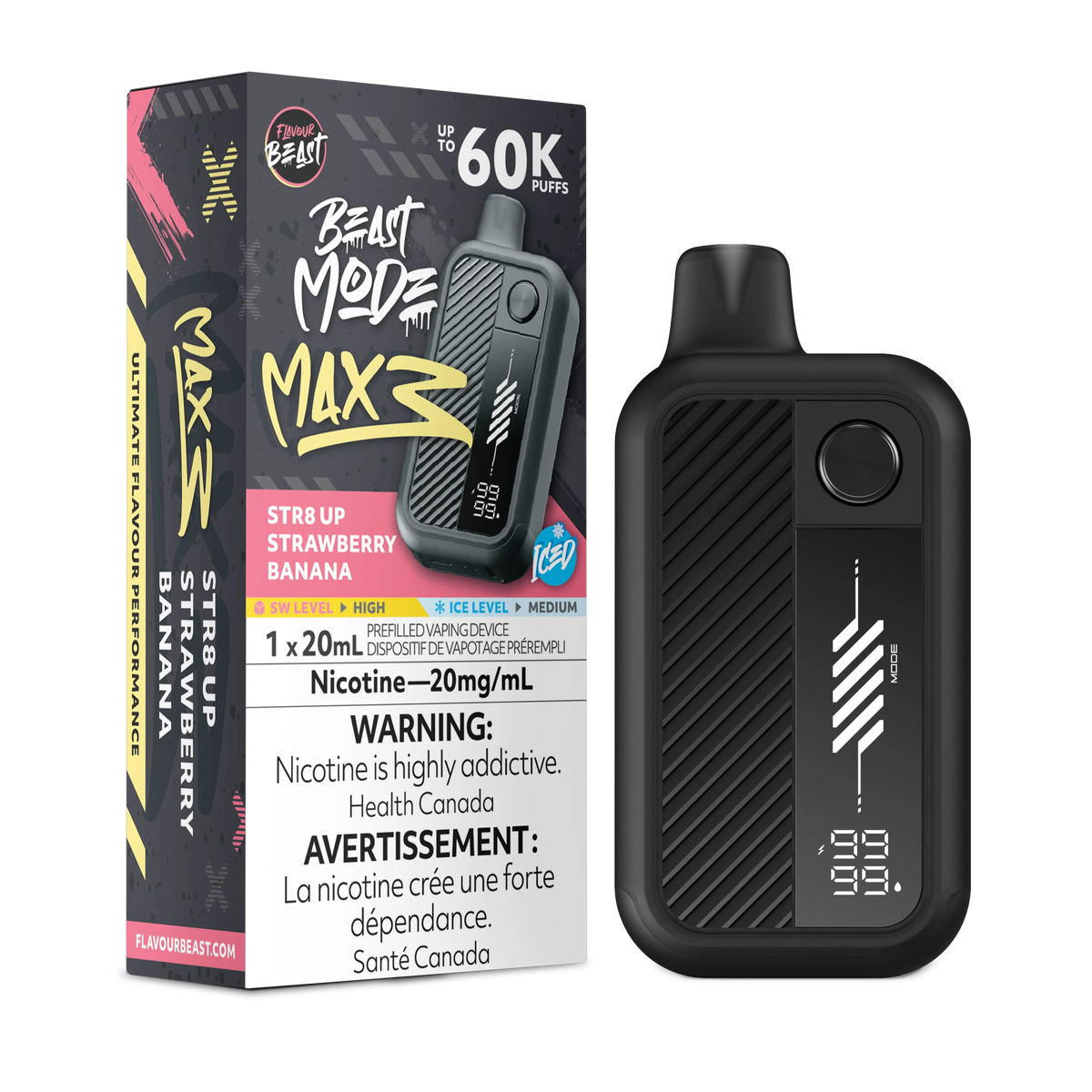 Beast Mode Max 3 60K - Str8 Up Strawberry Banana