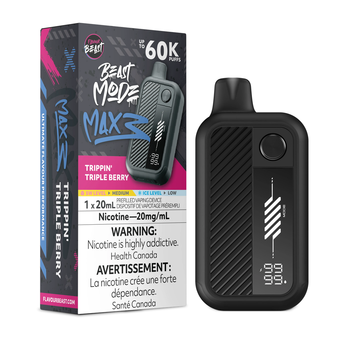 Beast Mode Max 3 60K - Trippin Triple Berry