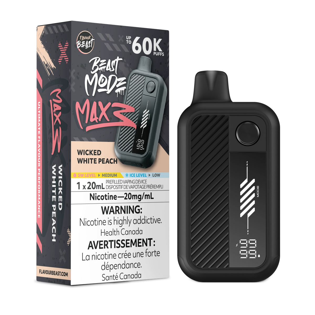 Beast Mode Max 3 60K - Wicked White Peach