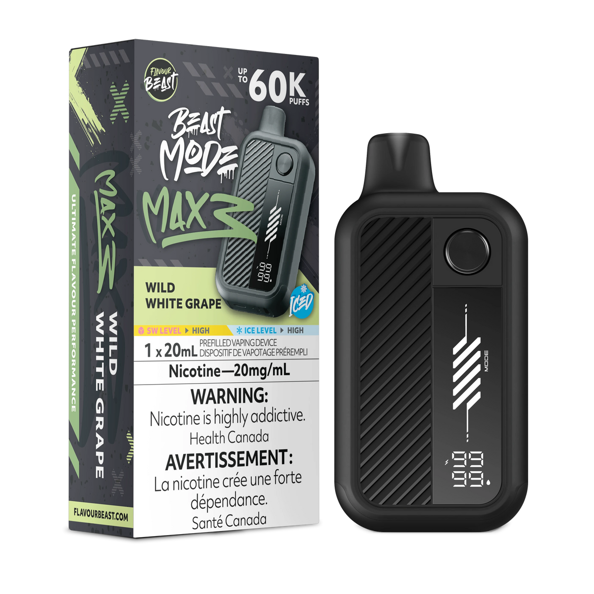 Beast Mode Max 3 60K - Wild White Grape